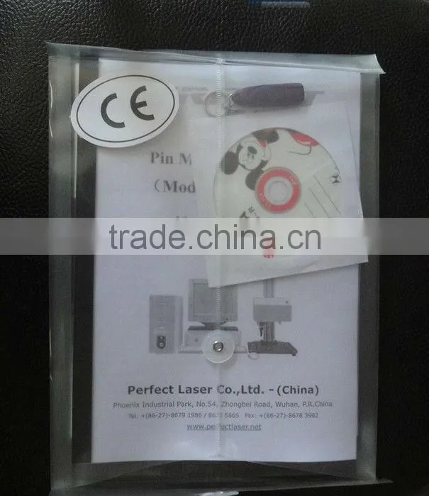 Vehicle nameplate with QA gears dot peen marker equipment