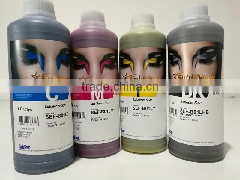 Hot sale SEF dye ink korea inktec subliamtion ink
