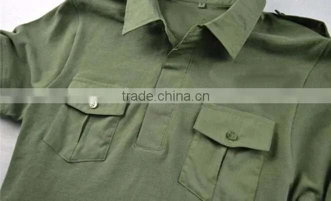 Top sales polo combat shirt design army t shirt pockets