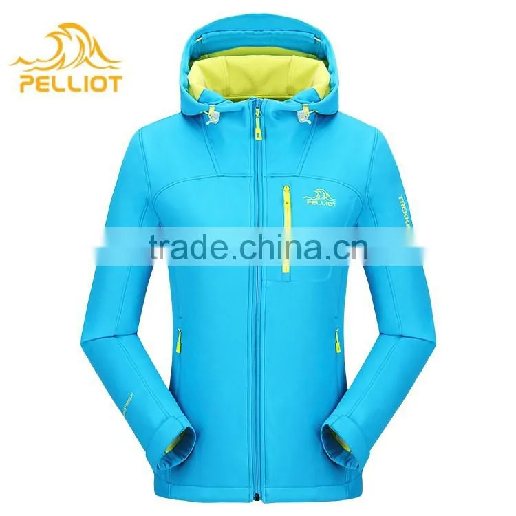 pure color polyester waterproof softshell women's spring jacket