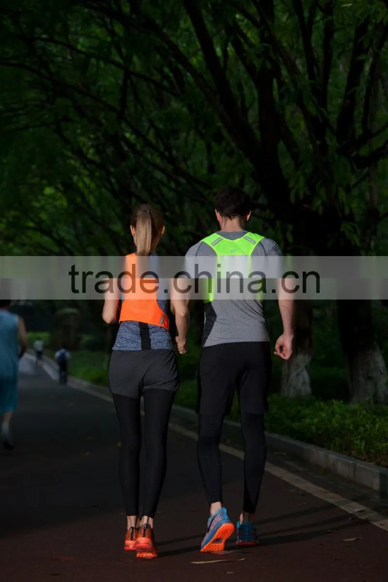 Wildsaver running LED warning summer sports wear men