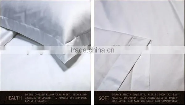 100% cotton sateen 300T hotel bedding set