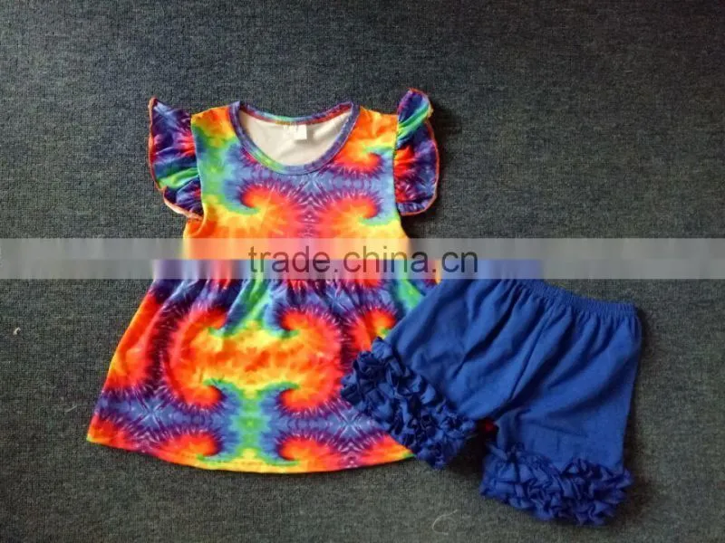 Wholesale Christmas Baby Clothes Girls Fall Boutique Children's Gift Style Outfits Ruffle Pants Clothing Set