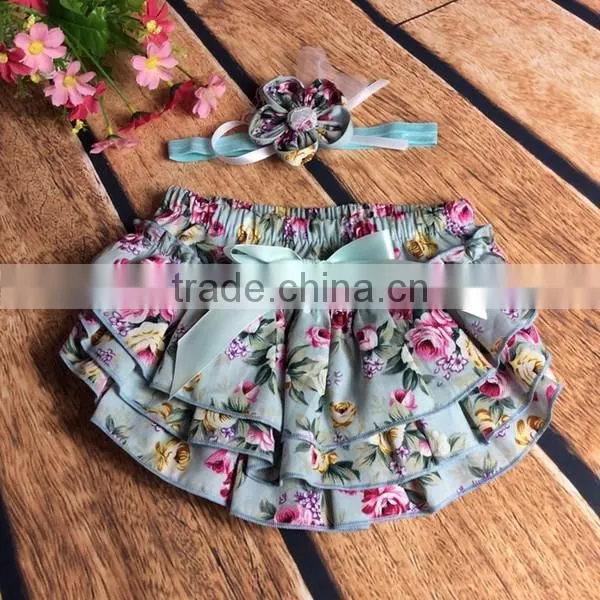 New Arrival baby bloomers wholesale multi-color softful ruffle bloomers