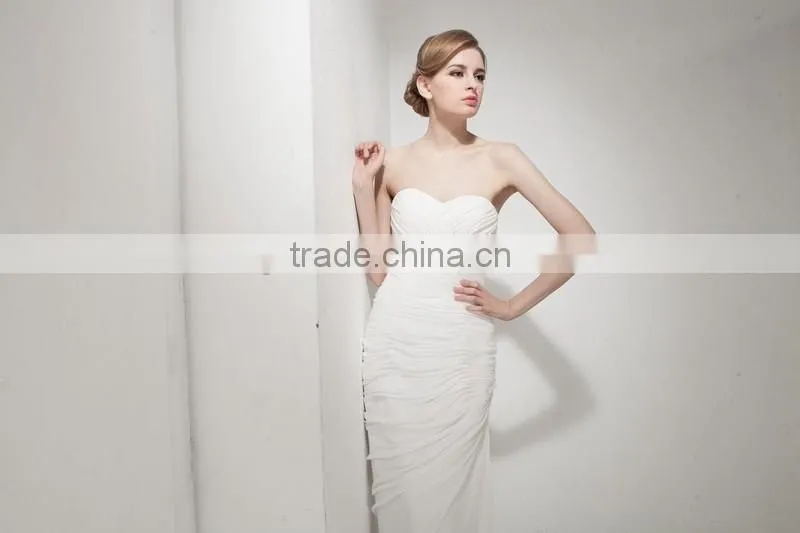 Mermaid Sweetheart Court Train Lace Wedding Dress AS30702