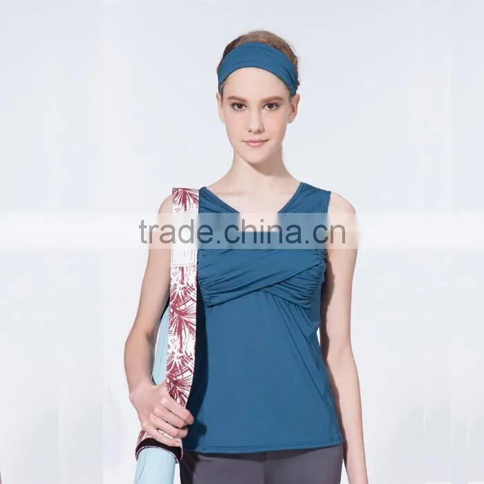 Women stylish 2 tone elastic sport hair band