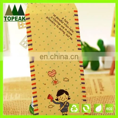 2016 best selling Cute Cartoon kraft Colorful Gift Envelope