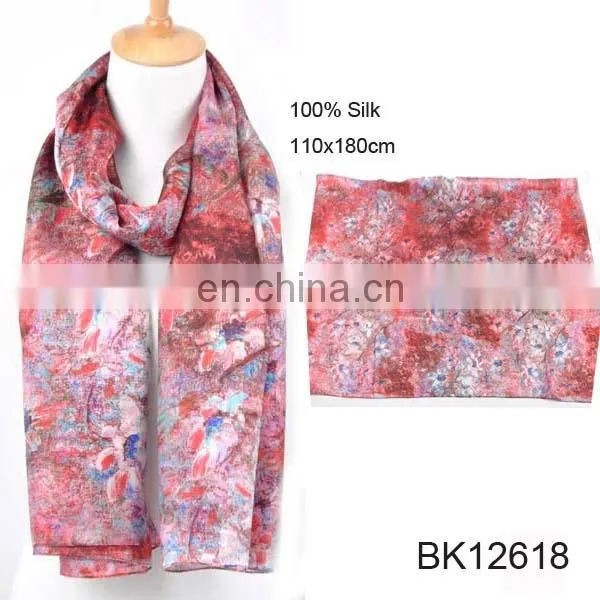 2014 fashion ladies newest wholesale print scarf turkish silk scarf shawl