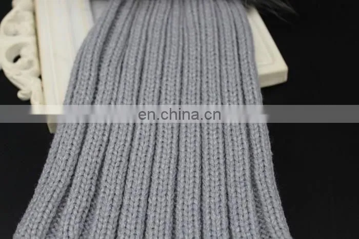Top Lovely Light Blue Color Knitted Hat With Large Raccoon Fur Pom Pom Classic Fur Pom Hat Baby