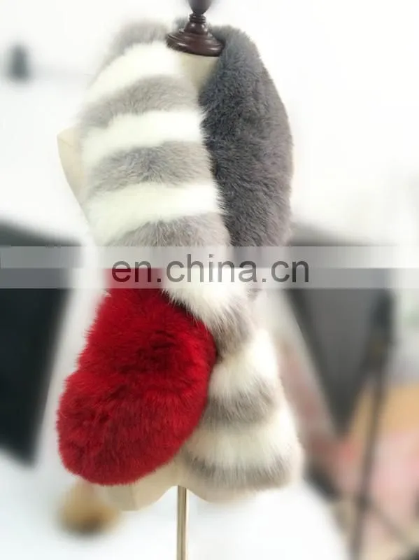 Fashion Top Quality Women Winter New Style Cheap Ladies Fox Fur Warm Scarf