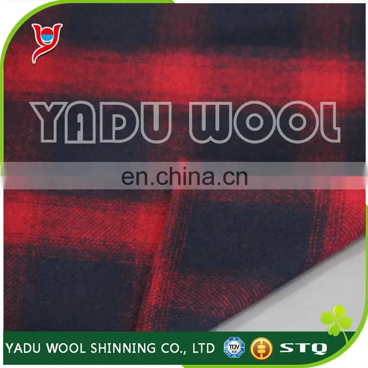 2017 Classic Design Wholesale High Quality Printed and Dyed Wool and Polyester Twill Winter Fashion Overcoat Plaid Tartan Fabric
