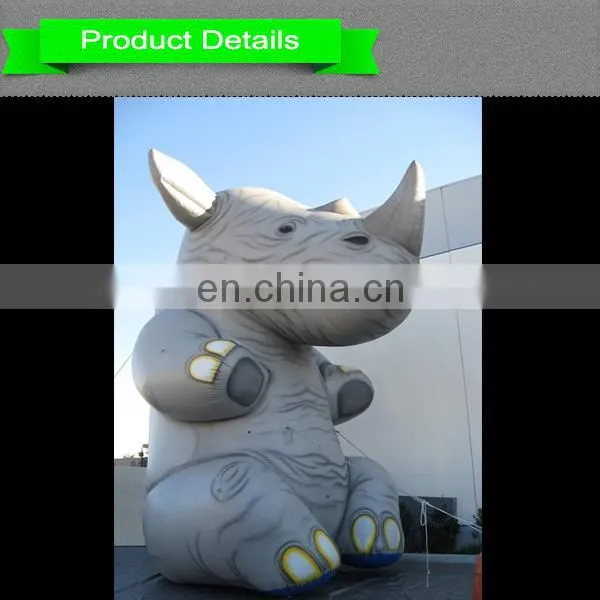 Giant inflatable Rhinoceros inflatable animal model for outdoor advertising