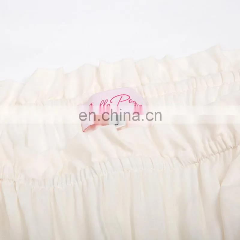 Belle Poque Retro Vintage Long Bell Sleeves Off Shoulder Cotton Flared A-Line Beige Long Maxi Dress BP000401-1