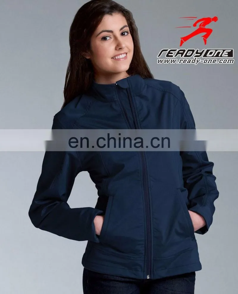 Factory price full customized bule winter softshell jacket