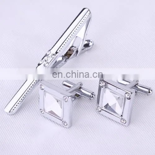 Factory direct sale funny cufflink tie clips mosaic diamond