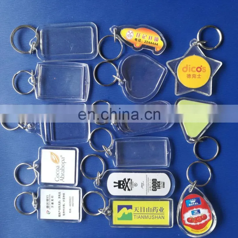 High Quality photo insert acrylic keychain