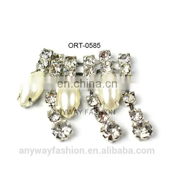 High quality pink rhinestone mesh accessories
