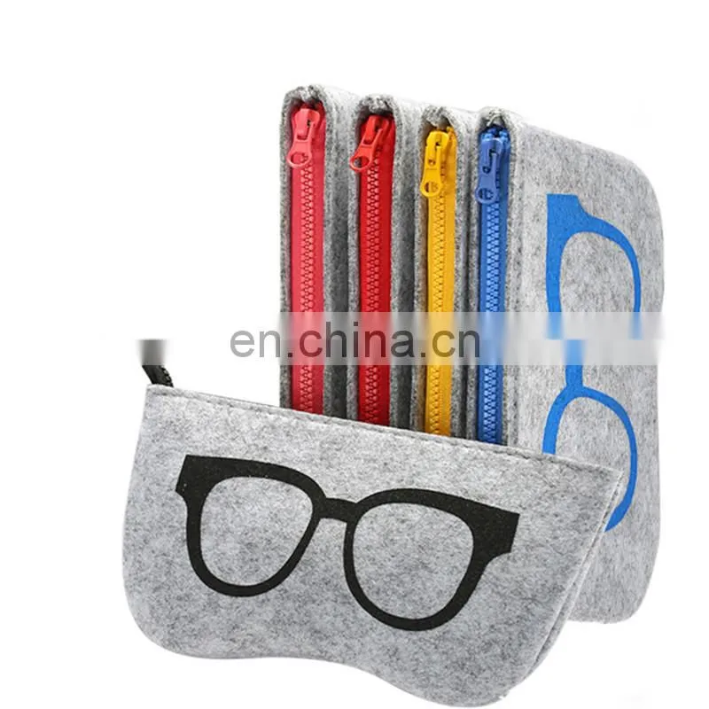Pretty felt Eye glasses pouch sunglasses bag