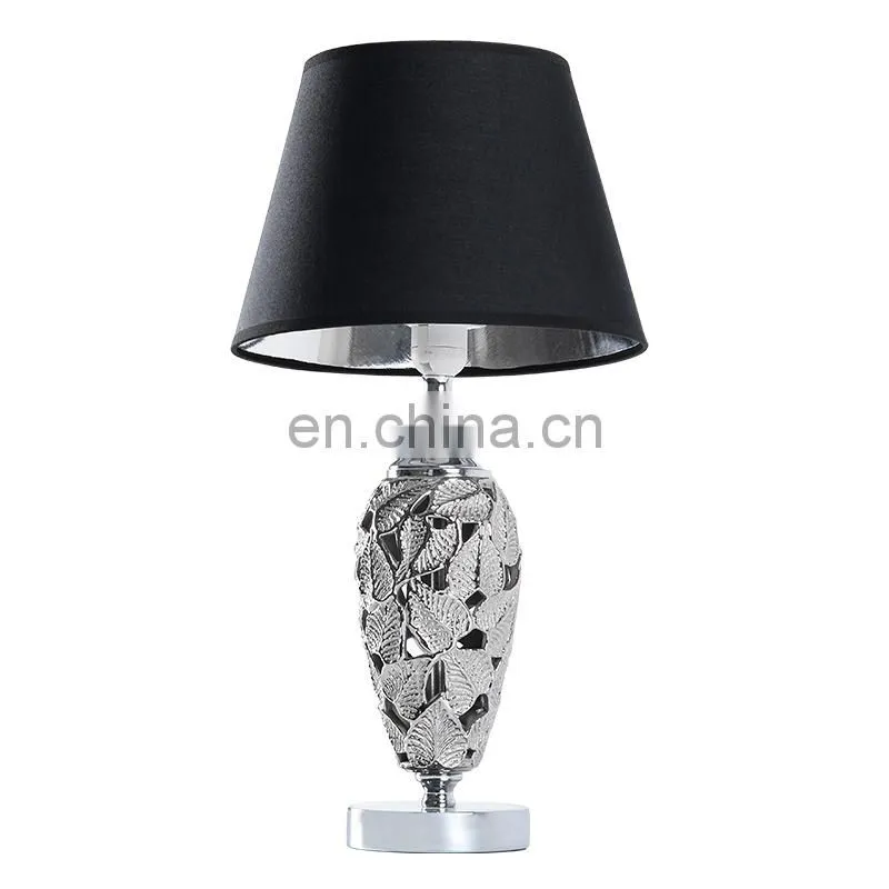 new design of flower pattern ceramic table lamp for reading room