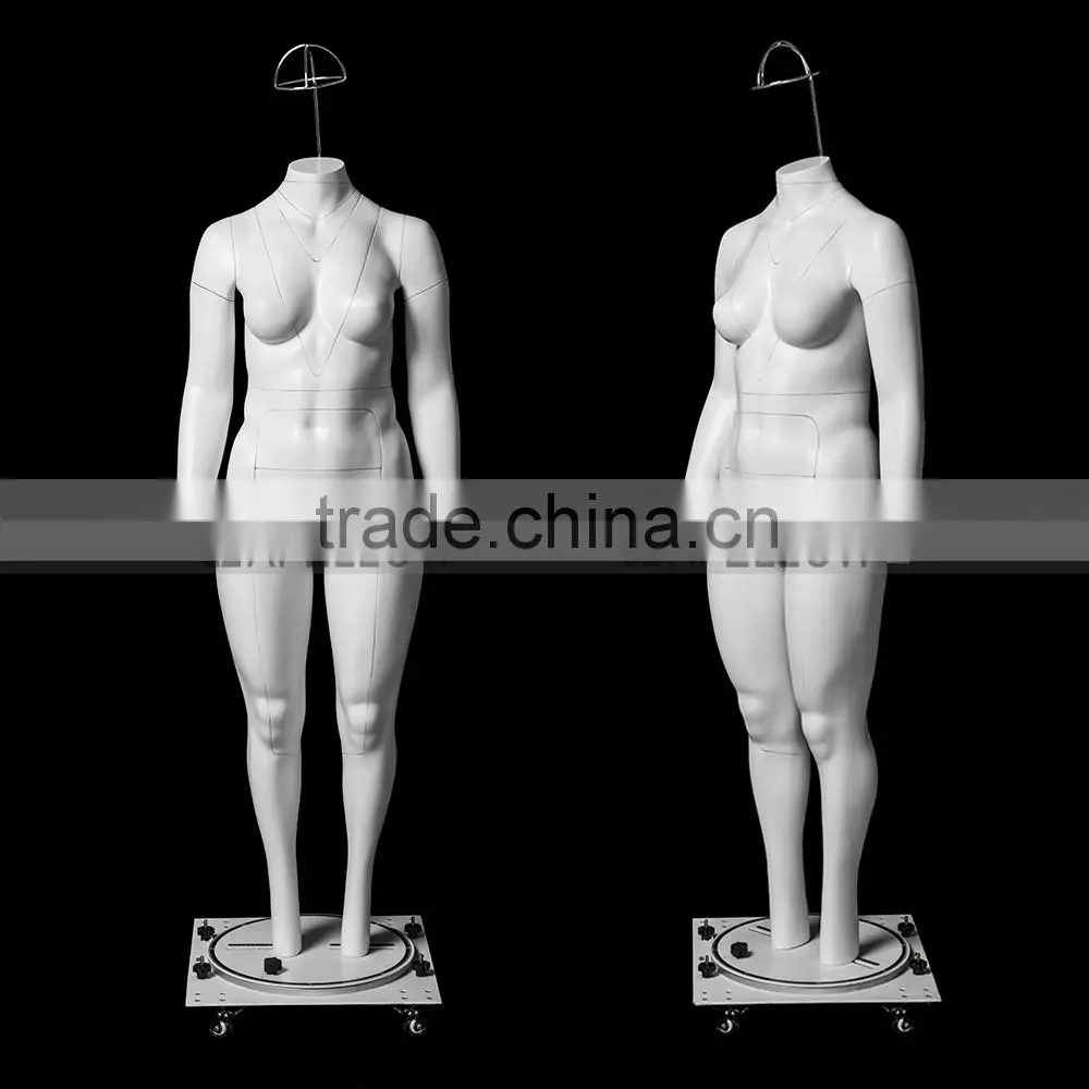 GH24 Female Fiberglass mannequins plus-size women ghost mannequin Fat Model