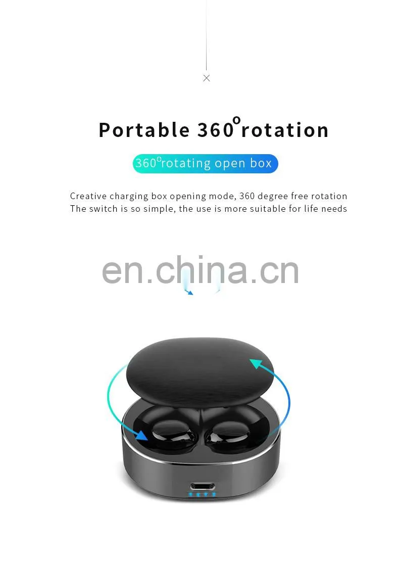 2021 hotsale Double calling True wireless stereo Mini earphones high quality noise cancelling sport headphone with logo