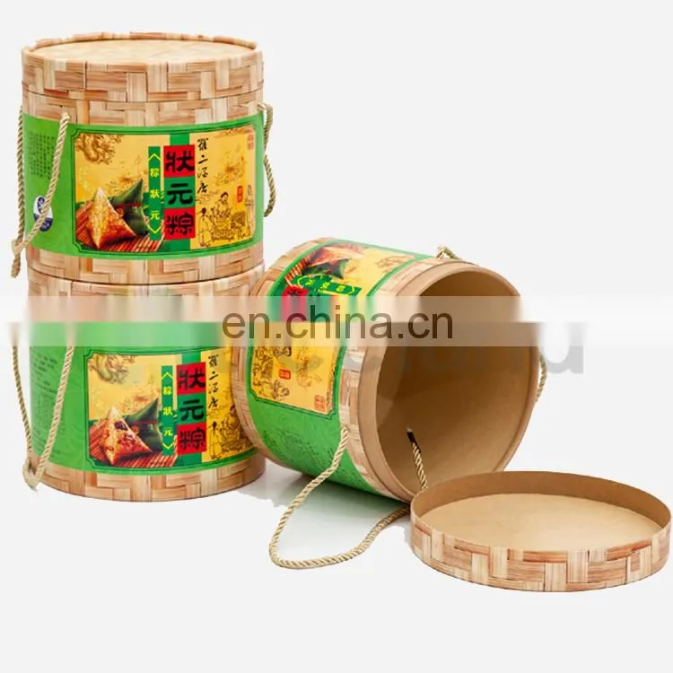 round Eco-packaigng bamboo boxes cardboard packaging