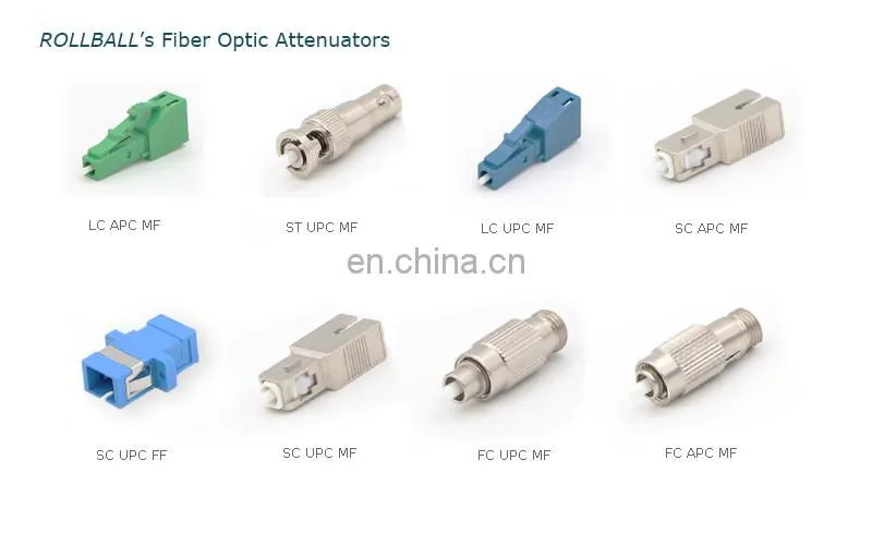 FTTX Network LC UPC attenuator 5dB 10dB Fiber Optic Attenuator