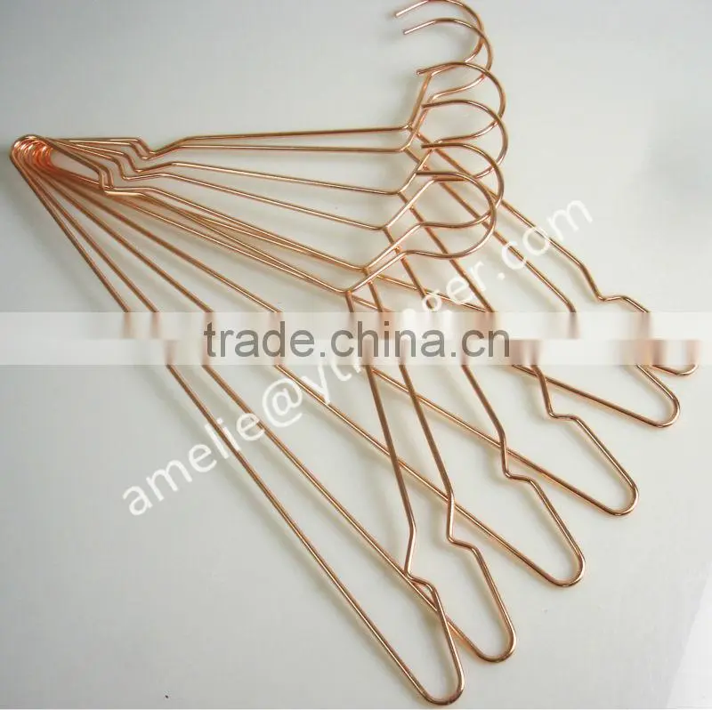 gold metal clothes hangers for clothes