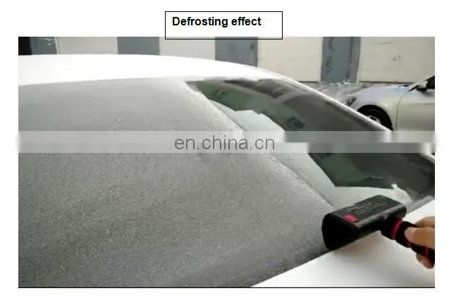 Portable mechanical rotating cutter deicing tool defroster