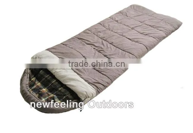 Flannel Sleeping Bag for Cold Weather