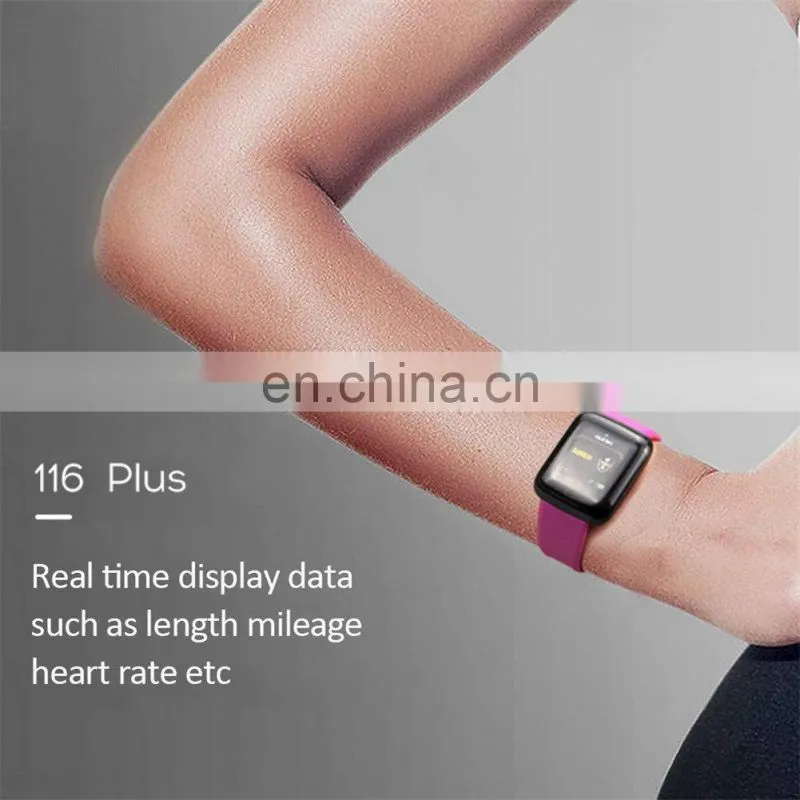 Blood Pressure Heart Rate Monitor D13 watch smart bracelet 116 plus