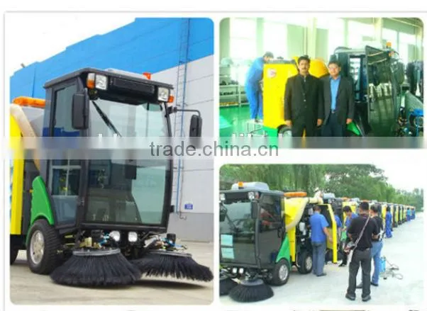 compact street washing sweeper