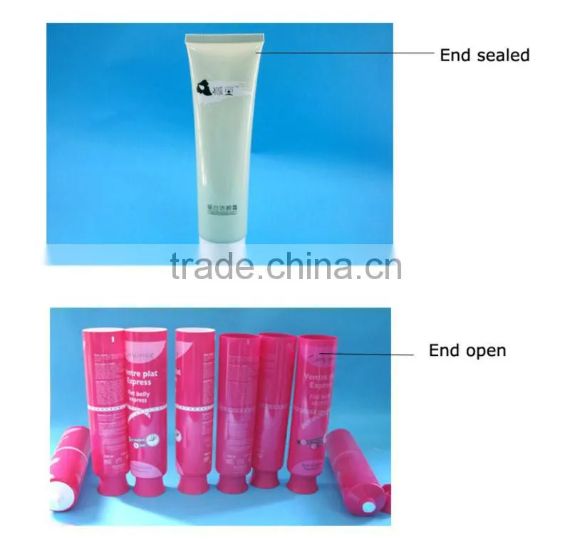 PE tube with metal roll on ball and UV coated screw cap