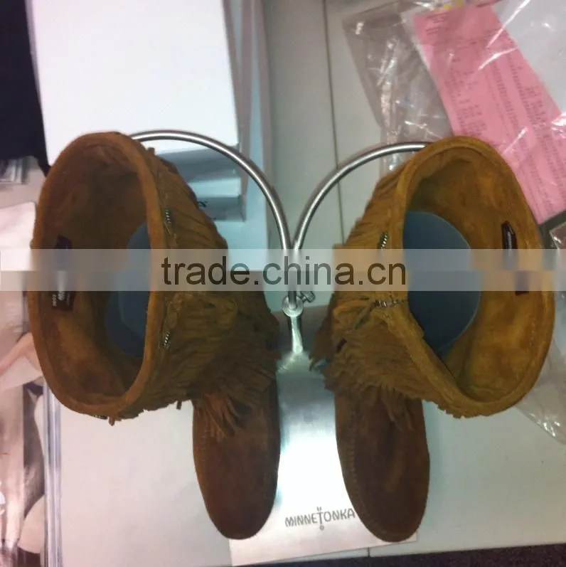 Metal Black Boot Display Stand, boot display wholesale