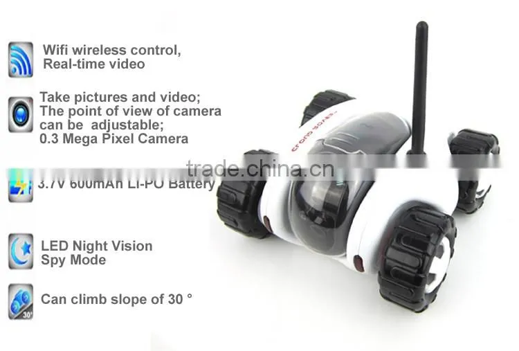 China Manufacture 4CH RC tank Wifi tank With Camera real-time video night vision Phone Control Toy