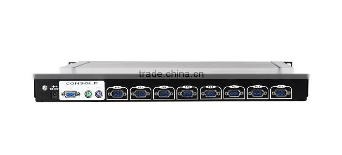 17 inch led 8 port KVM switch with usb or PS2 keyboard