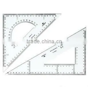 promotional fantastic 15cm clear acrylic straight ruler with round corner