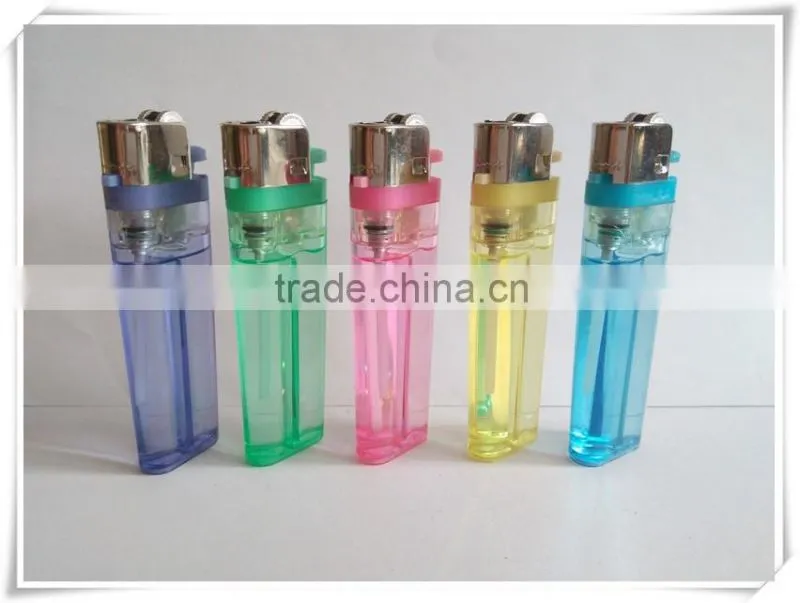 Cheapest classic plastic lighter transparent flint lighter FH-003 with butane gas