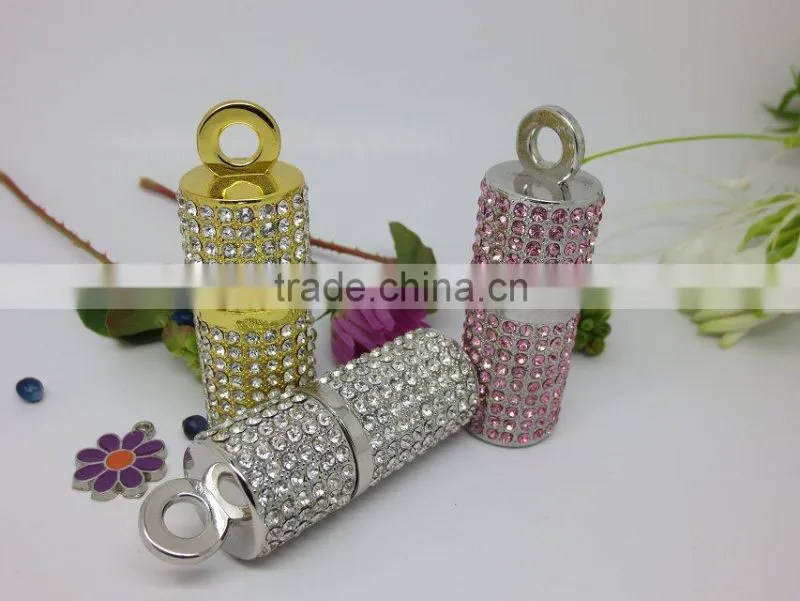 8GB jewelry crystal lipstick Model USB Flash drive 2.0 pen stick flash memory