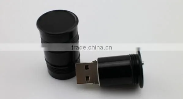 Metal Aluminium oil drum cans usb flash drive