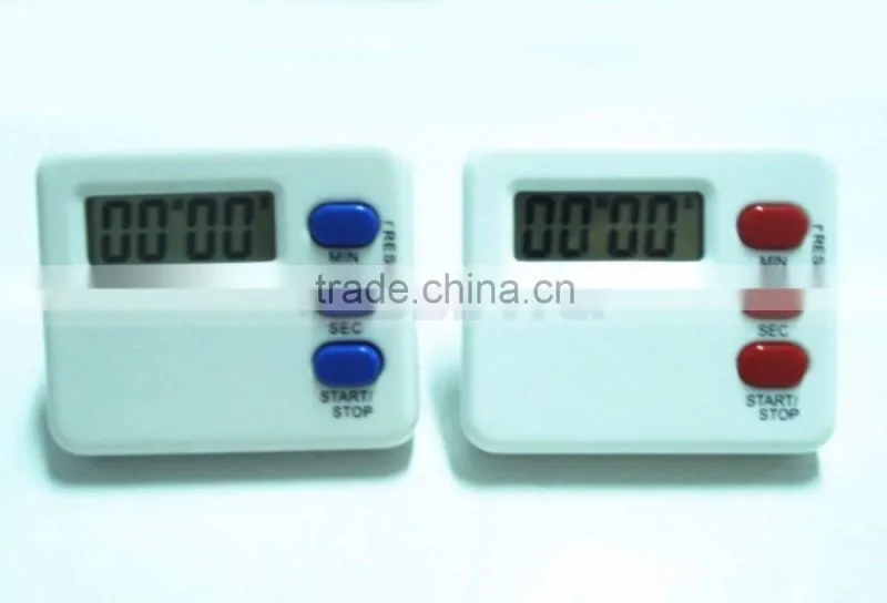 AG13 Battery Power Strong Magnet Stainless Steel Holder Family Count Up Countdown Digital Cooking Timer