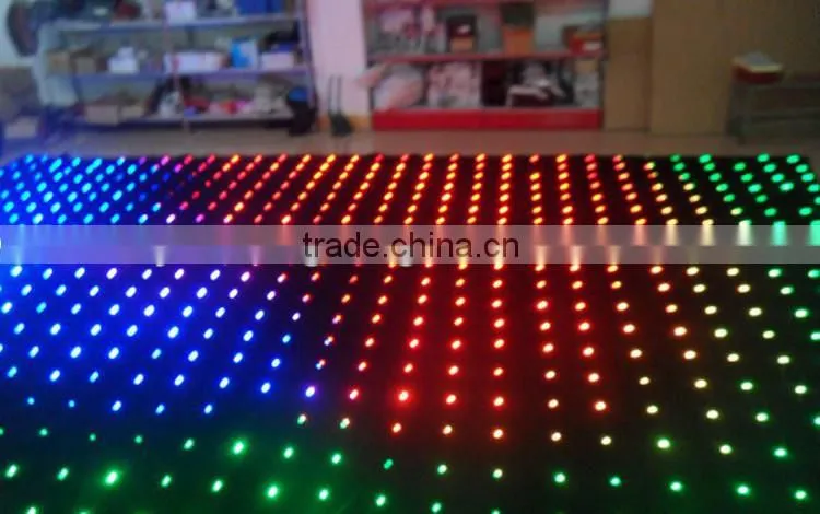 Bar background light led star curtain Video Cloth P10 , each square meter about 110 lamps RGB 3IN1