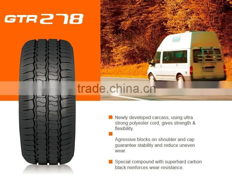 Most popular GTR278 radial light commercial truck low price tire