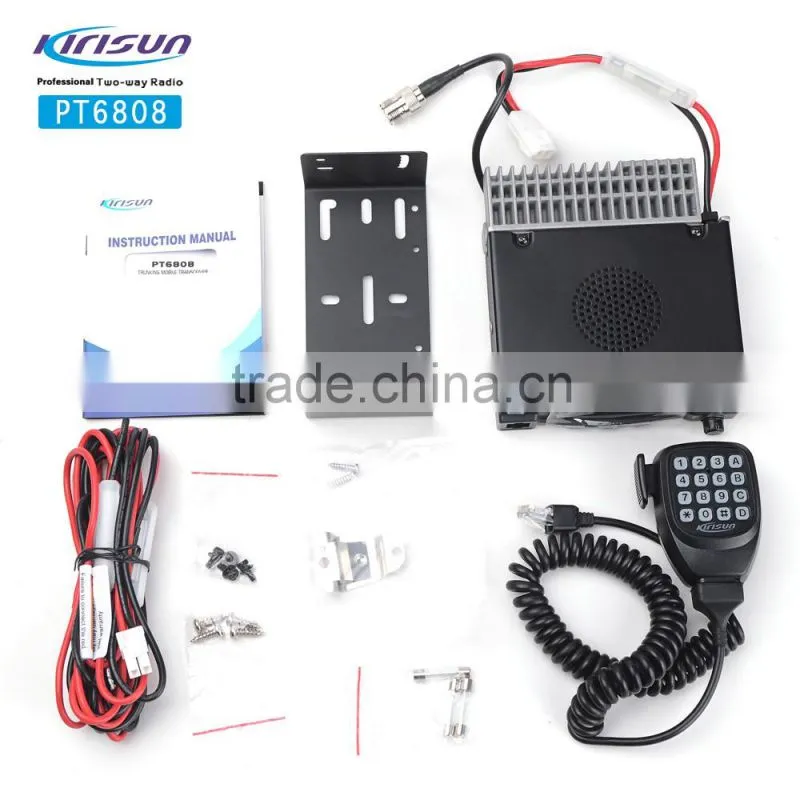 Kirisun PT6808 Professional Mobile Radio Compliant with MPT1327 Trunking System 350-390/400-450Mhz Mobile Radio