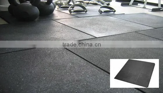Gym Interlock Flooring Rubber Mat