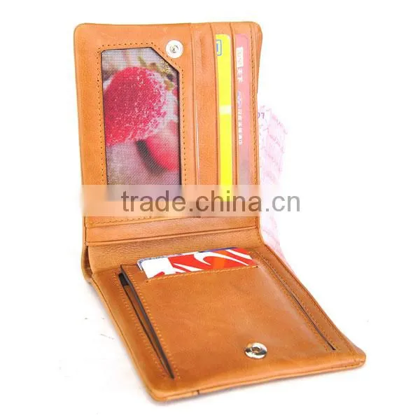 Retro Style men's wallet&genuine leather wallet