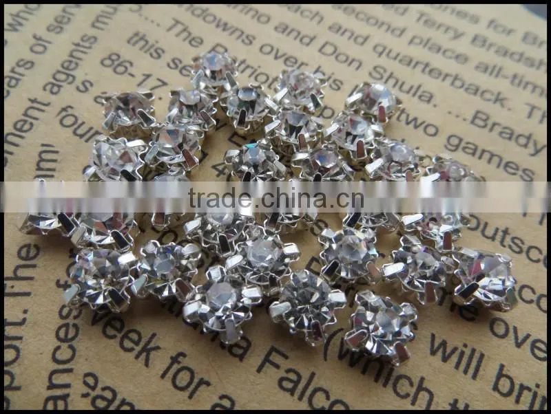 High quality crystal rhinestone claw! Wholesale rhinestone in settings!Bulk metal base rhinestone claw rhinestone in setting!!