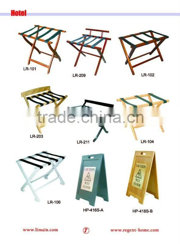 folding and wooden luggage racks