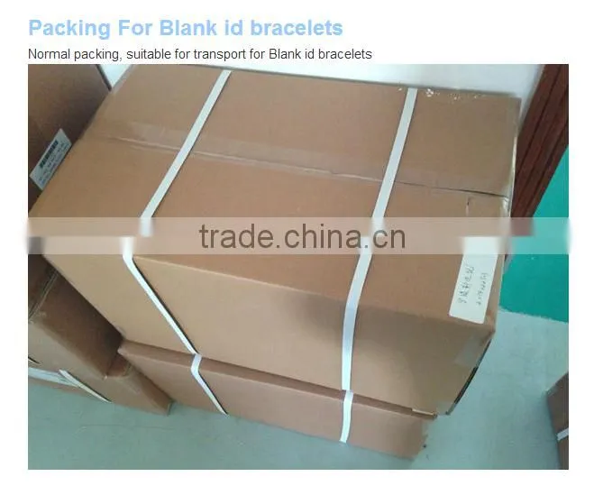 High quality baby medical hospital blank id bracelet