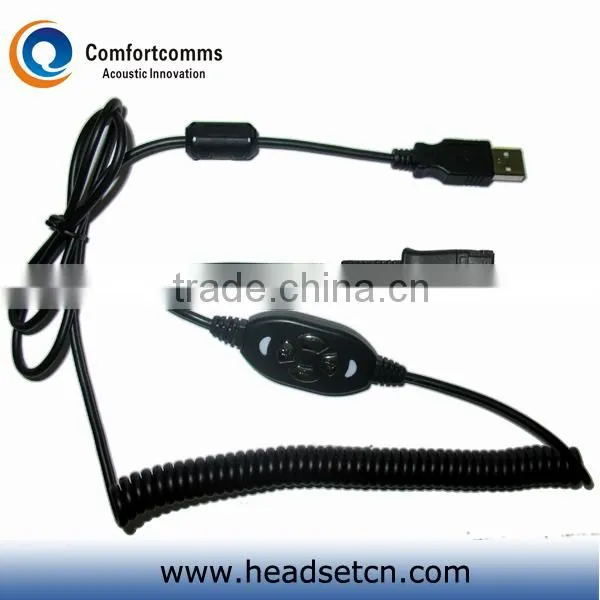 VOIP Computer Headsets with PLT Compatible Quick Disconnect/QD
